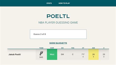 poeltl game.